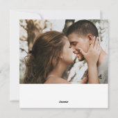 Frohe Weihnachtsfeier des Reindeer-Fotos Feiertagskarte (Rückseite)