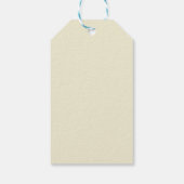 Frohe Weihnachtsfeier einfache traditionelle Elfen Geschenkanhänger (Rückseite)