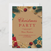 Frohe Weihnachtsfeier Einladung (Vorderseite)