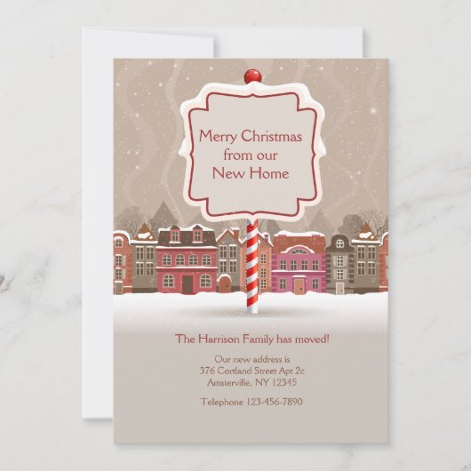 Frohe Weihnachtsfeier Feiertagskarte (Vorderseite)