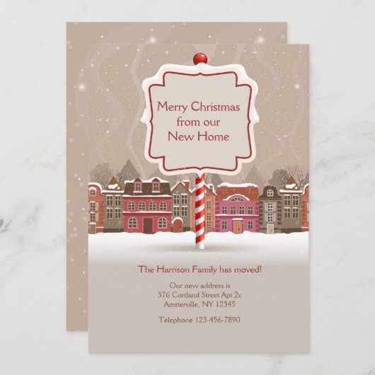 Frohe Weihnachtsfeier Feiertagskarte (Vorne/Hinten)