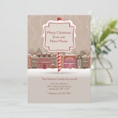 Frohe Weihnachtsfeier Feiertagskarte (Stehend Vorderseite)