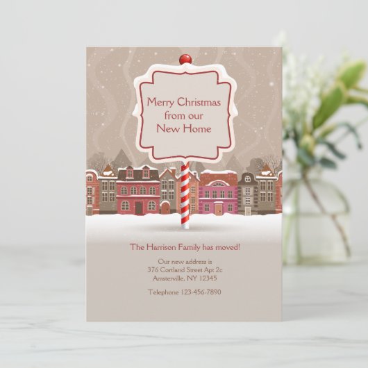 Frohe Weihnachtsfeier Feiertagskarte (Stehend Vorderseite)