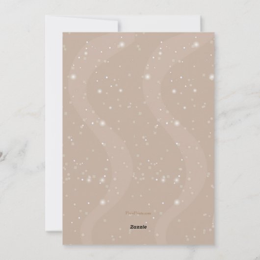 Frohe Weihnachtsfeier Feiertagskarte (Rückseite)