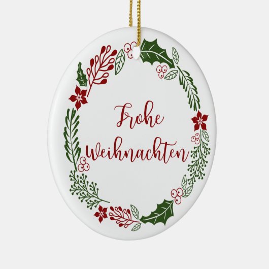 Frohe Weihnachtsfeier, Frohe Weihnachten Keramik Ornament (Rechts)