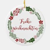 Frohe Weihnachtsfeier, Frohe Weihnachten Keramik Ornament (Hinten)