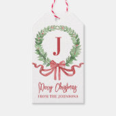 Frohe Weihnachtsfeier Geschenkanhänger (Vorderseite)