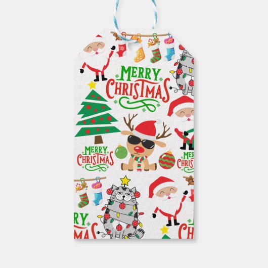 Frohe Weihnachtsfeier Geschenkanhänger (Rückseite)