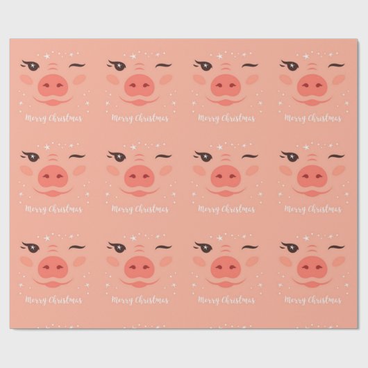 Frohe Weihnachtsfeier Geschenkpapier (Flach)