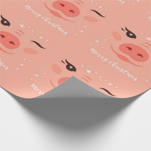 Frohe Weihnachtsfeier Geschenkpapier (Ecke)