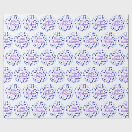 Frohe Weihnachtsfeier Geschenkpapier (Flach)