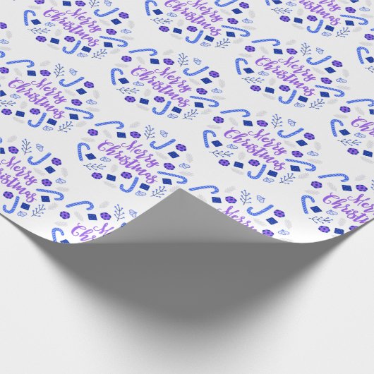 Frohe Weihnachtsfeier Geschenkpapier (Ecke)