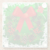 Frohe Weihnachtsfeier Glasuntersetzer (Rückseite)