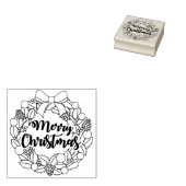 Frohe Weihnachtsfeier Gummistempel (Stempel)