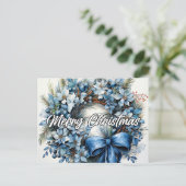 Frohe Weihnachtsfeier | Happy Holidays Postkarte (Stehend Vorderseite)