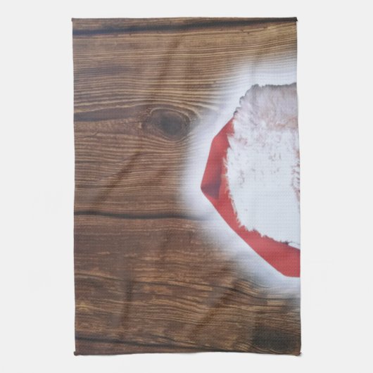 Frohe Weihnachtsfeier, Hut des Weihnachtsmanns Küchentuch (Vertikal)