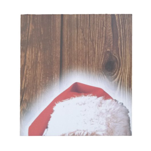 Frohe Weihnachtsfeier, Hut des Weihnachtsmanns Notizblock (Vorderseite)