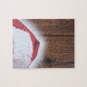 Frohe Weihnachtsfeier, Hut des Weihnachtsmanns Puzzle (Horizontal)