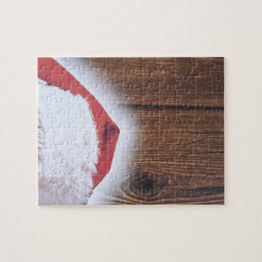 Frohe Weihnachtsfeier, Hut des Weihnachtsmanns Puzzle (Horizontal)