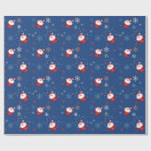 Frohe Weihnachtsfeier im Schnee Geschenkpapier (Flach)