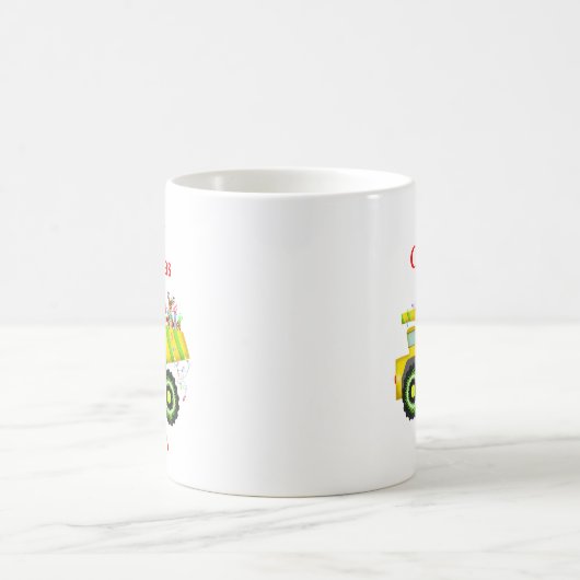 Frohe Weihnachtsfeier in Dump Elf, Reindeer Kaffeetasse (Mittel)