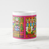 Frohe Weihnachtsfeier Jumbo-Tasse (Vorderseite)