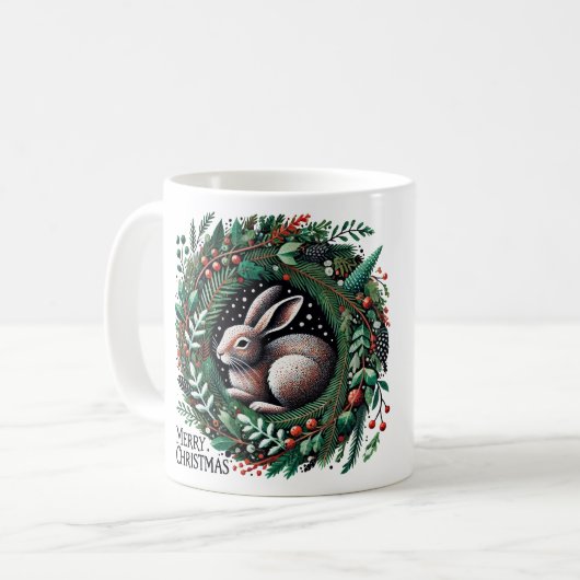 Frohe Weihnachtsfeier Kaffeetasse (Vorderseite Links)