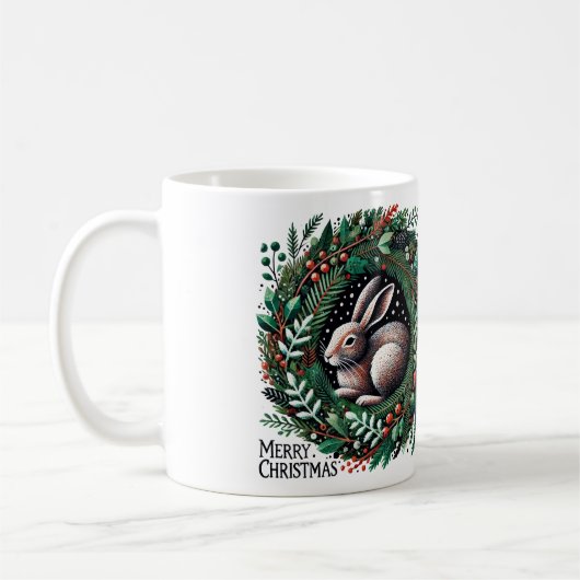 Frohe Weihnachtsfeier Kaffeetasse (Links)