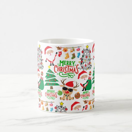 Frohe Weihnachtsfeier Kaffeetasse (Mittel)