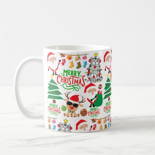 Frohe Weihnachtsfeier Kaffeetasse (Links)