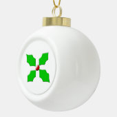 Frohe Weihnachtsfeier Keramik Kugel-Ornament (Rechts)