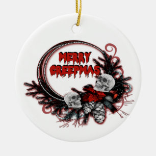 Frohe Weihnachtsfeier Keramik Ornament
