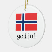 Frohe Weihnachtsfeier Keramik Ornament (Links)