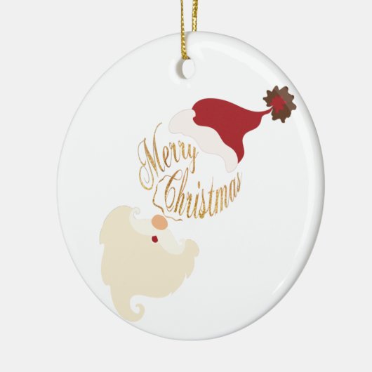 Frohe Weihnachtsfeier - Keramik Ornament (Links)