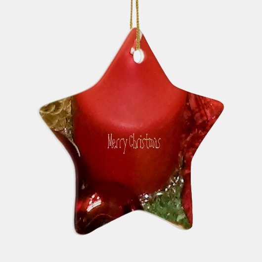 Frohe Weihnachtsfeier Keramikornament (Rechts)