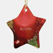 Frohe Weihnachtsfeier Keramikornament (Links)