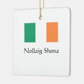 Frohe Weihnachtsfeier Keramikornament (Links)