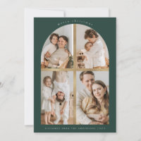 Frohe Weihnachtsfeier Kreuz Imitate Gold Foil 4 Fo