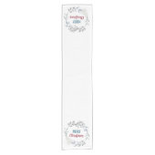 Frohe Weihnachtsfeier Kurzer Tischläufer (Vorderseite)