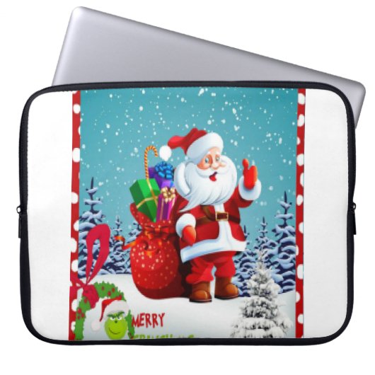 Frohe Weihnachtsfeier Laptopschutzhülle (Vorderseite)