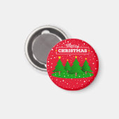 Frohe Weihnachtsfeier Magnet (Vorderseite/Rückseite)