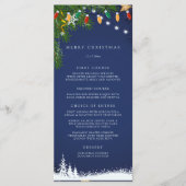 Frohe Weihnachtsfeier Menükarte (Vorderseite)