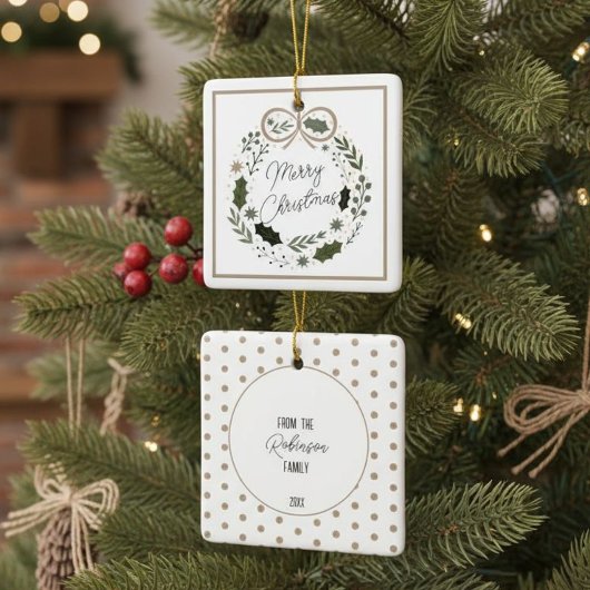 Frohe Weihnachtsfeier Minimalistisch Moderne Keramikornament