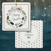 Frohe Weihnachtsfeier Minimalistisch Moderne Keramikornament