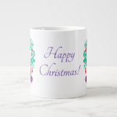 Frohe Weihnachtsfeier mit 2 Bows Jumbo-Tasse (Vorderseite)
