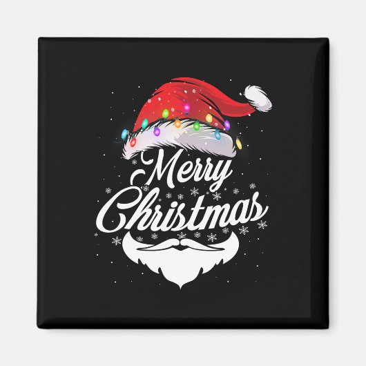 Frohe Weihnachtsfeier mit Red Hat Lights Xma Magnet (Vorne)