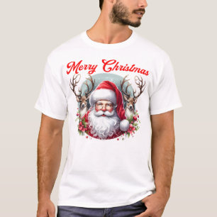 Frohe Weihnachtsfeier mit Rentier T-Shirt