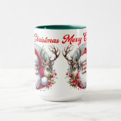 Frohe Weihnachtsfeier mit Rentier Tasse (Zentrum)