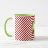Frohe Weihnachtsfeier mit Streifen Tasse (Links)