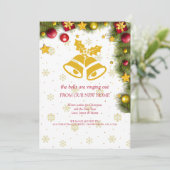 Frohe Weihnachtsfeier Neue Zuhause Moving Ankündigung (Stehend Vorderseite)